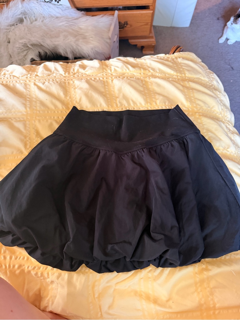 American Eagle Outfitters Black Bubble athletic Skort
